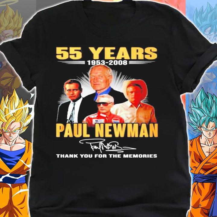 55 years 1953-2008 Paul Newman signature thank you for the memories shirt shirt