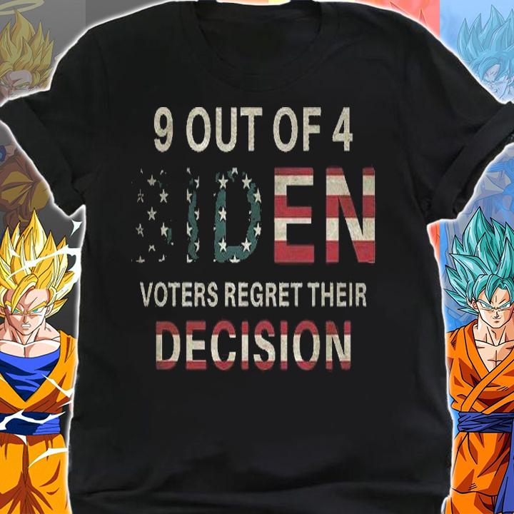 9 Out Of 4 Biden Voters Regret Their Decision USA Flag Vintage T-shirt shirt