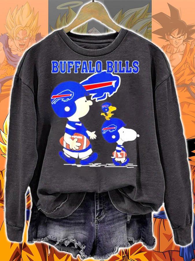 Buffalo Bills Snoopy Woodstock football shirt sweatshirt