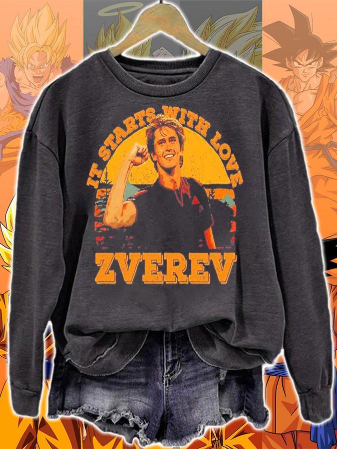 Alexander Zverev it starts with live vintage shirt sweatshirt