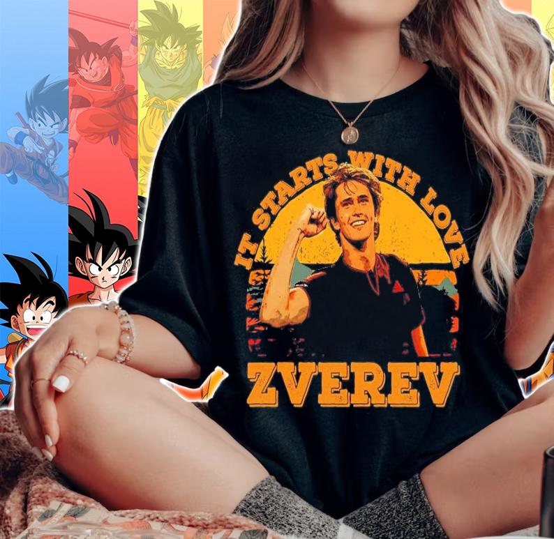 Alexander Zverev it starts with live vintage shirt woman shirt