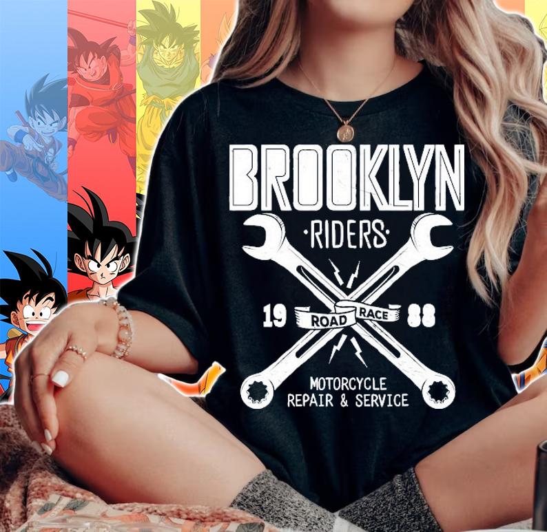 Brooklyn rides 1988 road race Motorcycle repair and service shirt woman shirt