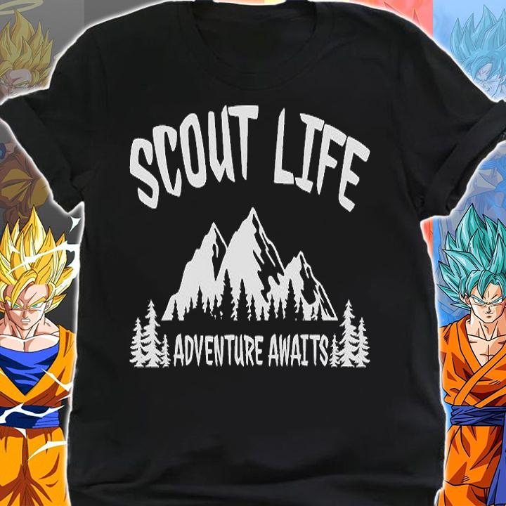 Camping Scouting Scout Life Adventure Awaits T-Shirt shirt