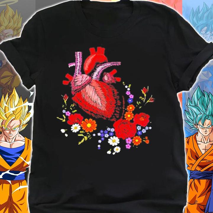 Cardiologist floral heart shirt shirt
