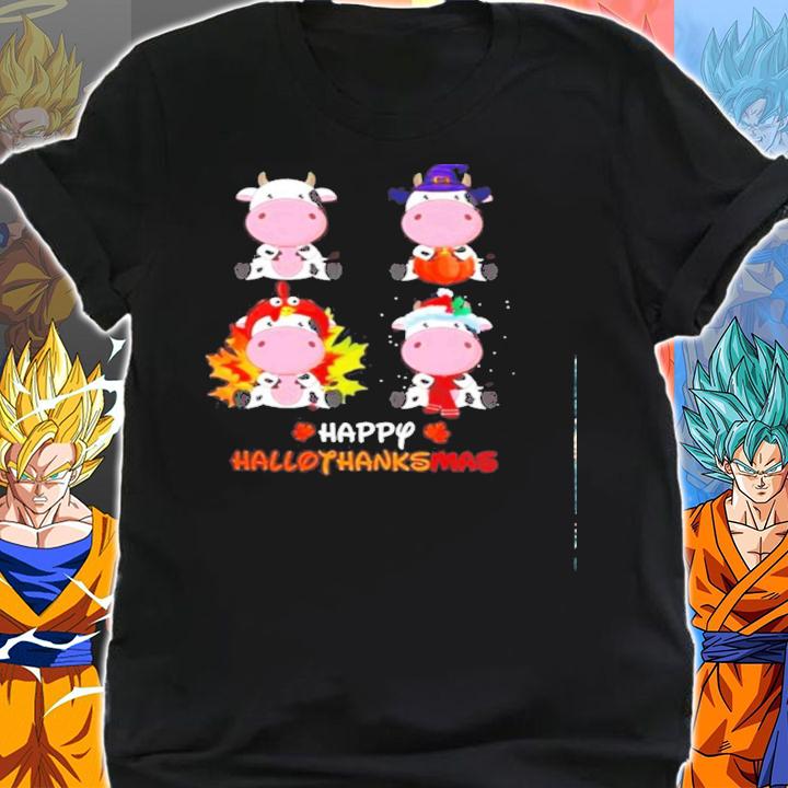 Cow chibi Happy Hallothanksmas shirt shirt