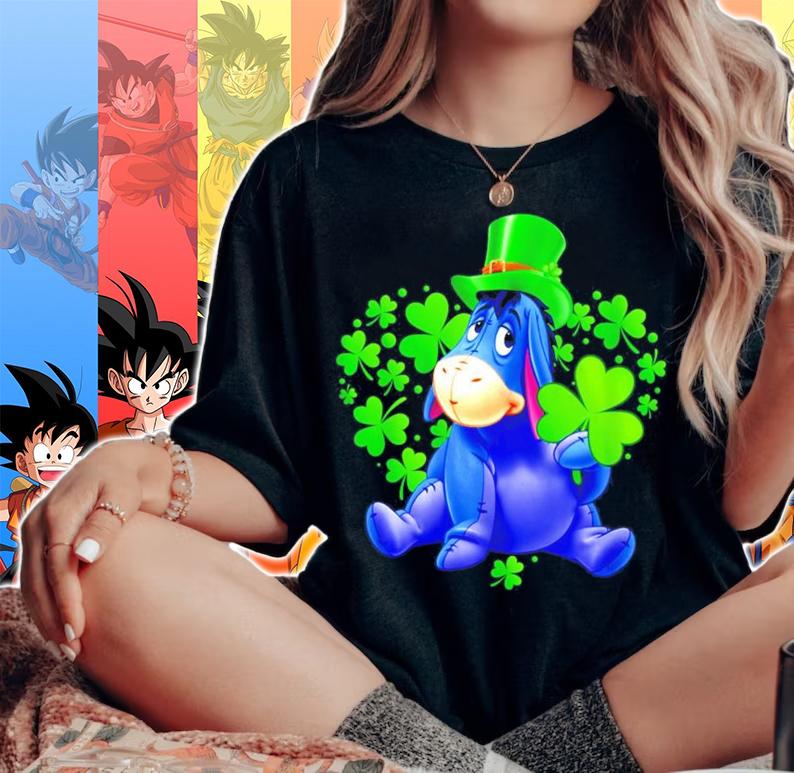 Eeyore Disney heart St.Patricks Day Leprechaun shirt woman shirt