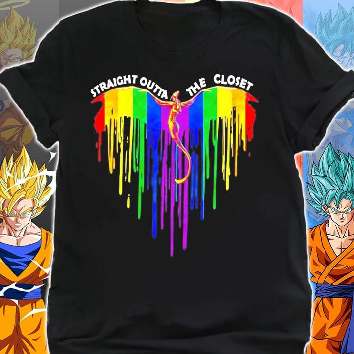 Heart Dragon LGBT Flag Straight Outta The Closet shirt shirt