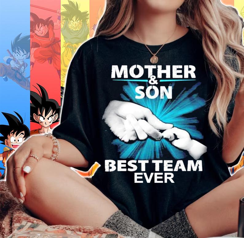 Mother and son best team ever shirt woman shirt