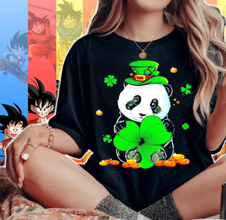 Panda Leprechaun St.Patrick's Day Shamrock shirt woman shirt