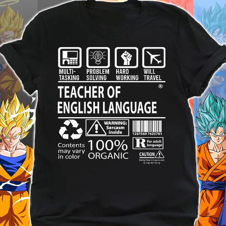 Teacher Of English Language T-Shirt - Freaking Awesome Job shirt shirt