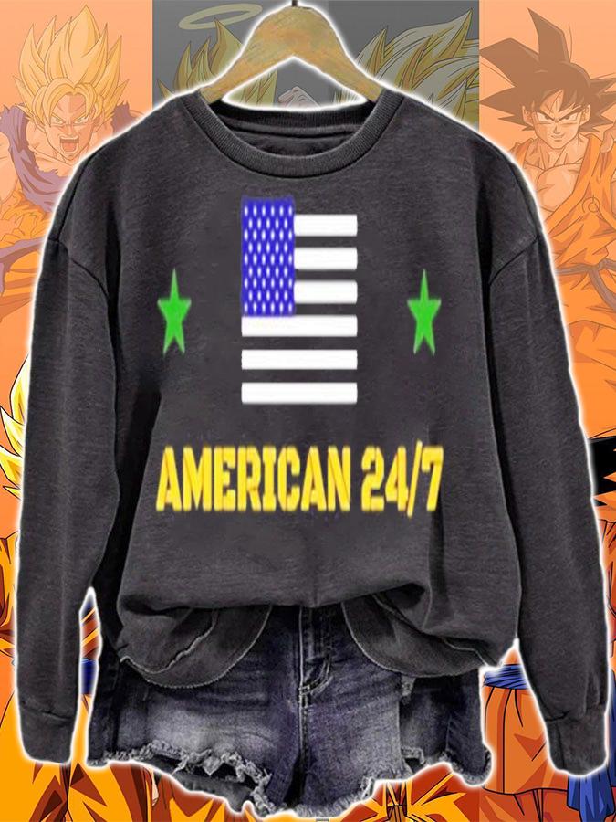 American 247 USA flag t-shirt sweatshirt