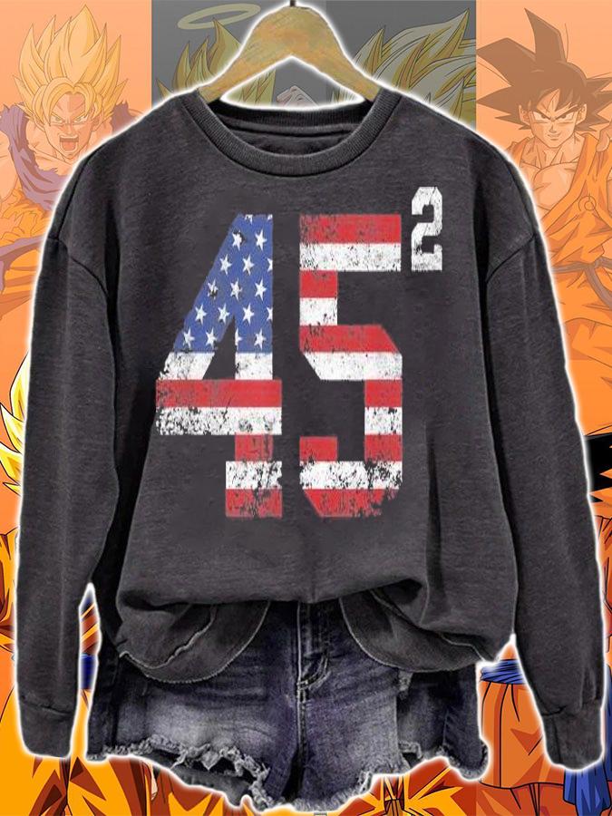 American Flag Trump 45 shirt sweatshirt