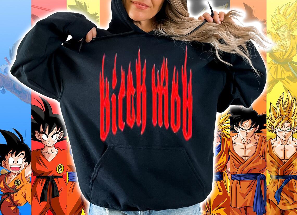 Bitch Mob Flames T-shirt hoodie