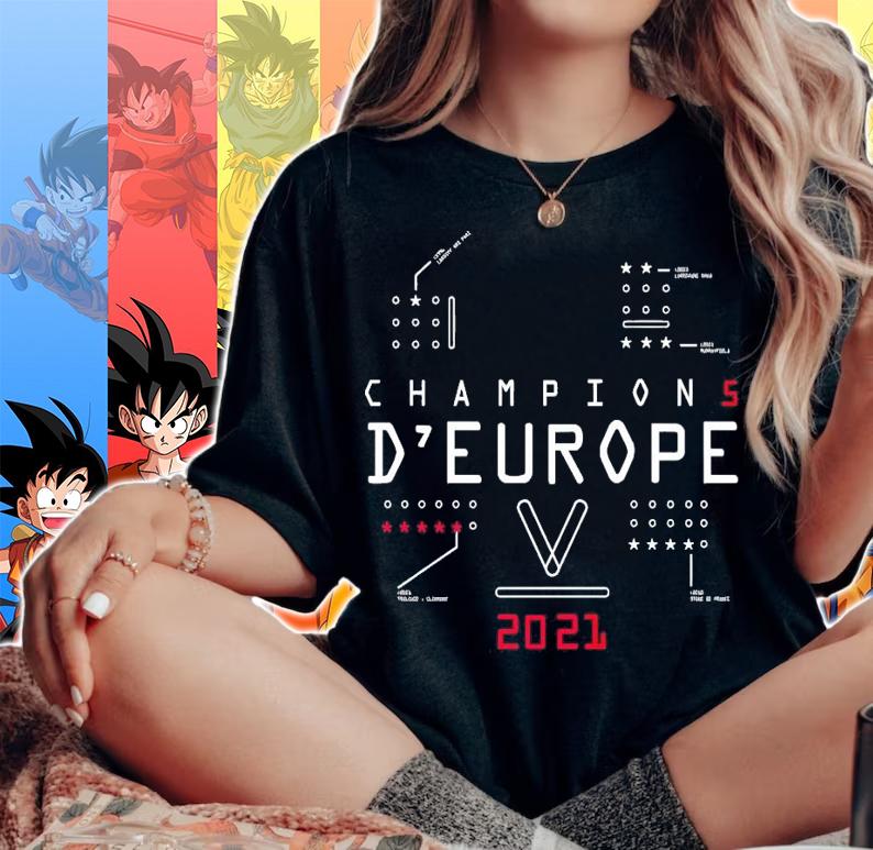 Champions D'Europe 2021 shirt woman shirt