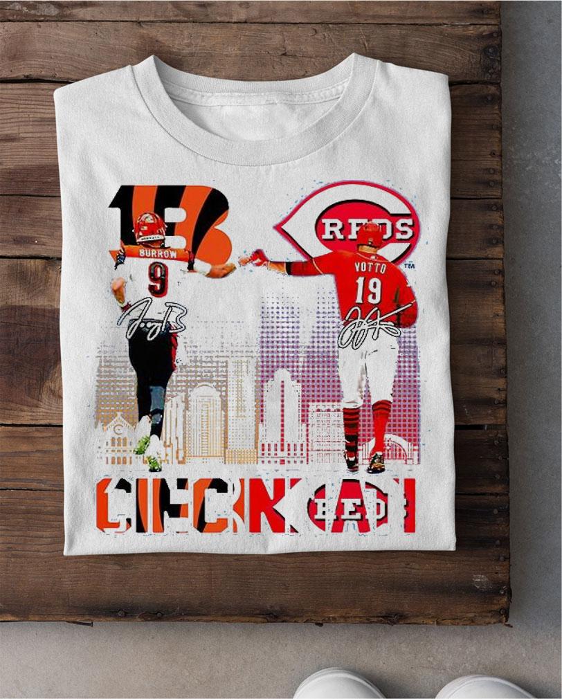 Awesome cincinnati Burrow vs Votto signature shirt shirt