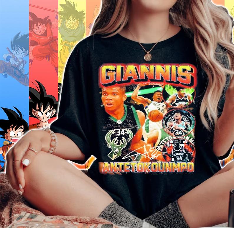 Giannis Antetokounmpo Fear The Deer signature T-shirt woman shirt