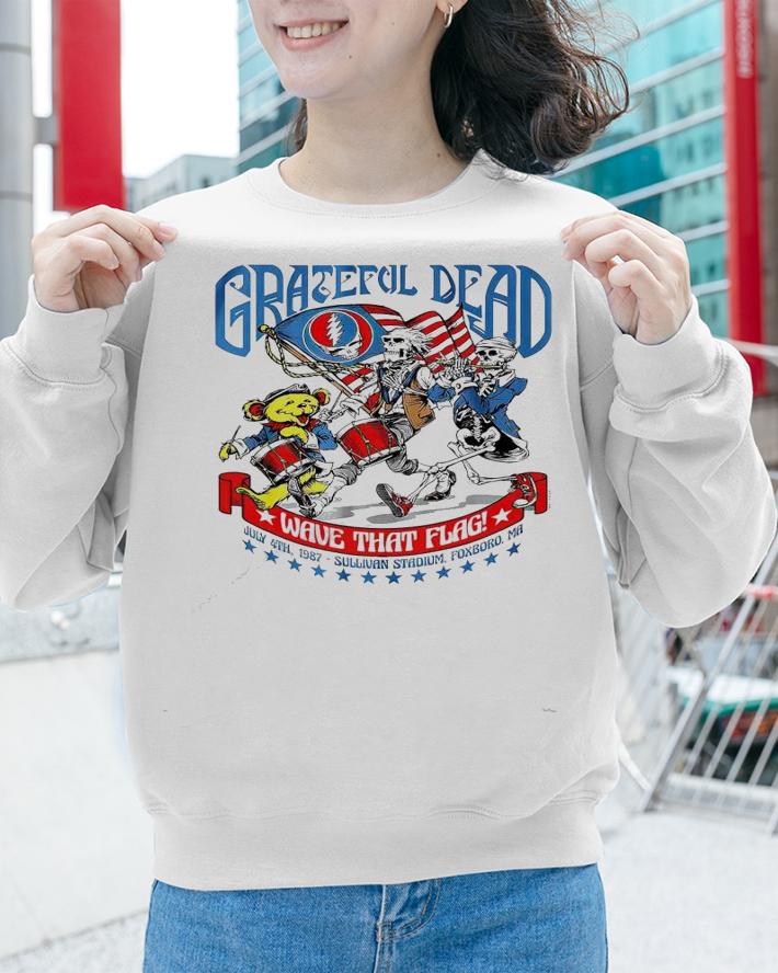 Grateful Dead 4th of July wave that flag shirt sweatshirt