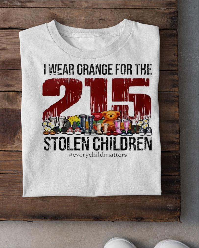 I wear orange for the 215 stolen children shirt shirt