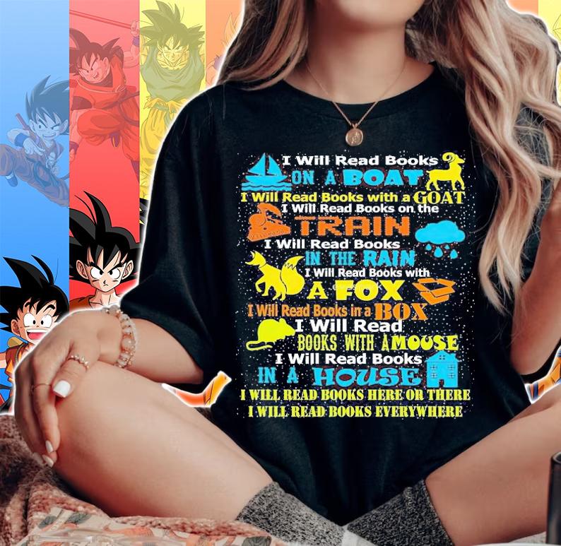 I will read books on a boat I will read books with a Goat shirt - Copy woman shirt