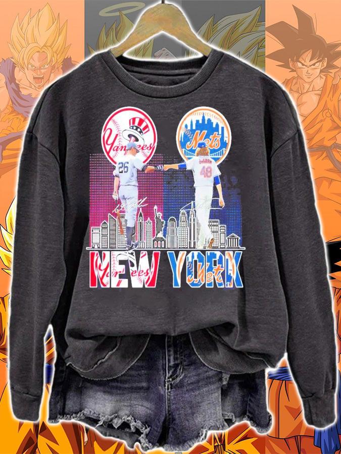 New York DJ LeMahieu Jacob deGrom signatures shirt sweatshirt