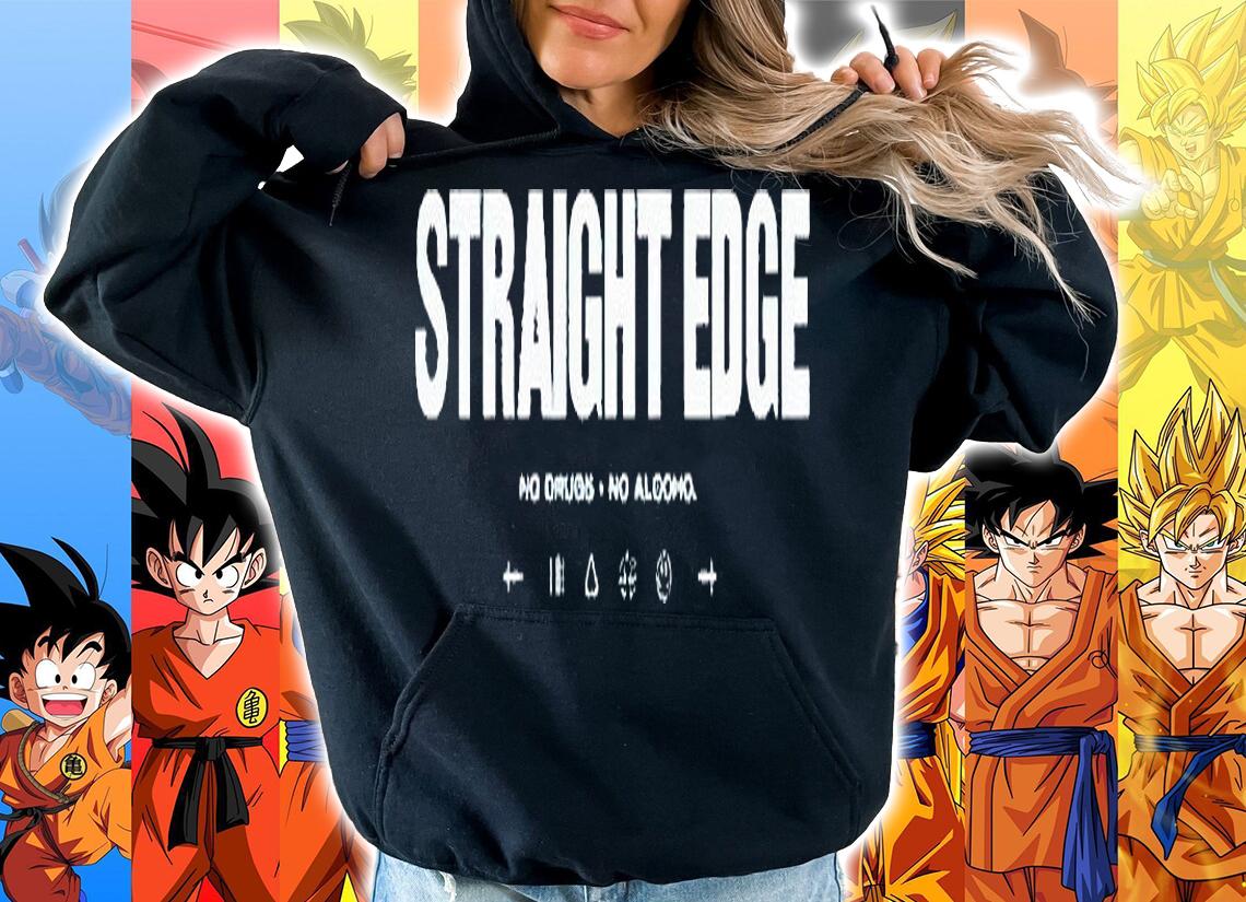 Straight Edge no drugs no alcohol T-shirt hoodie