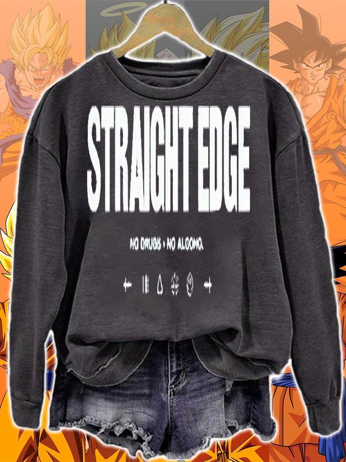 Straight Edge no drugs no alcohol T-shirt sweatshirt