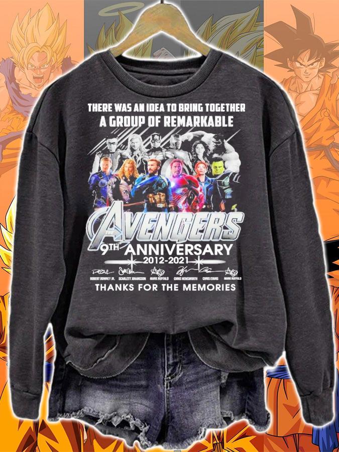 There was an idea to bring together a group of remarkable The Avengers 9th anniversary 2012 2021 shirt sweatshirt