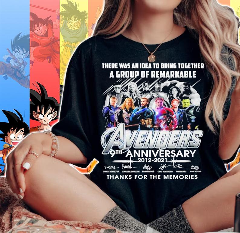 There was an idea to bring together a group of remarkable The Avengers 9th anniversary 2012 2021 shirt woman shirt