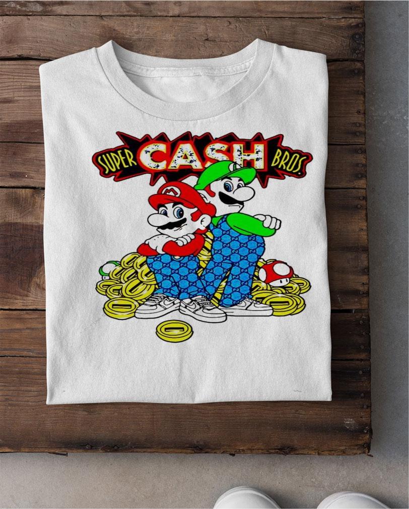 Super Mario Super Cash Bros shirt shirt