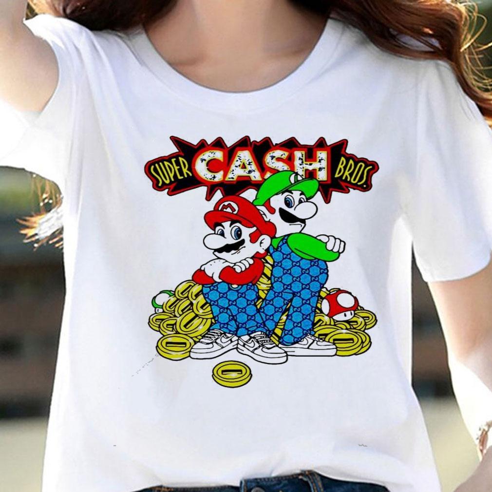 Super Mario Super Cash Bros shirt woman shirt