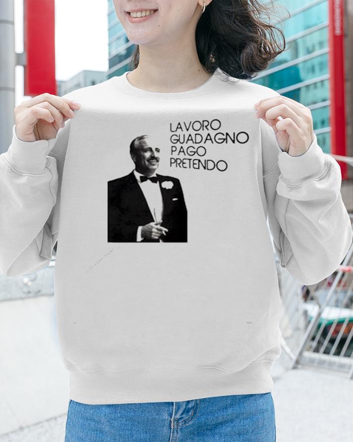 Guido Nicheli Lavoro guadagno pago pretendo shirt sweatshirt