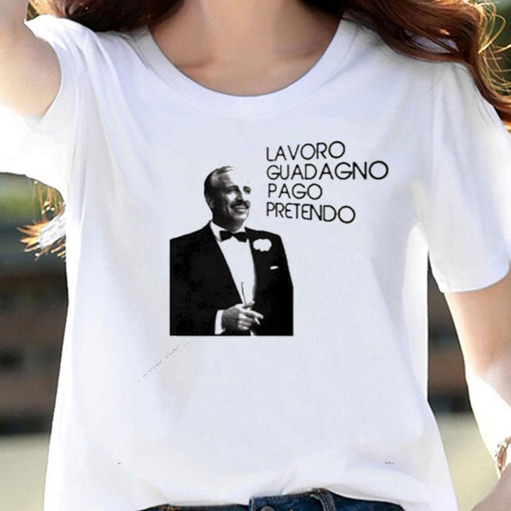 Guido Nicheli Lavoro guadagno pago pretendo shirt woman shirt
