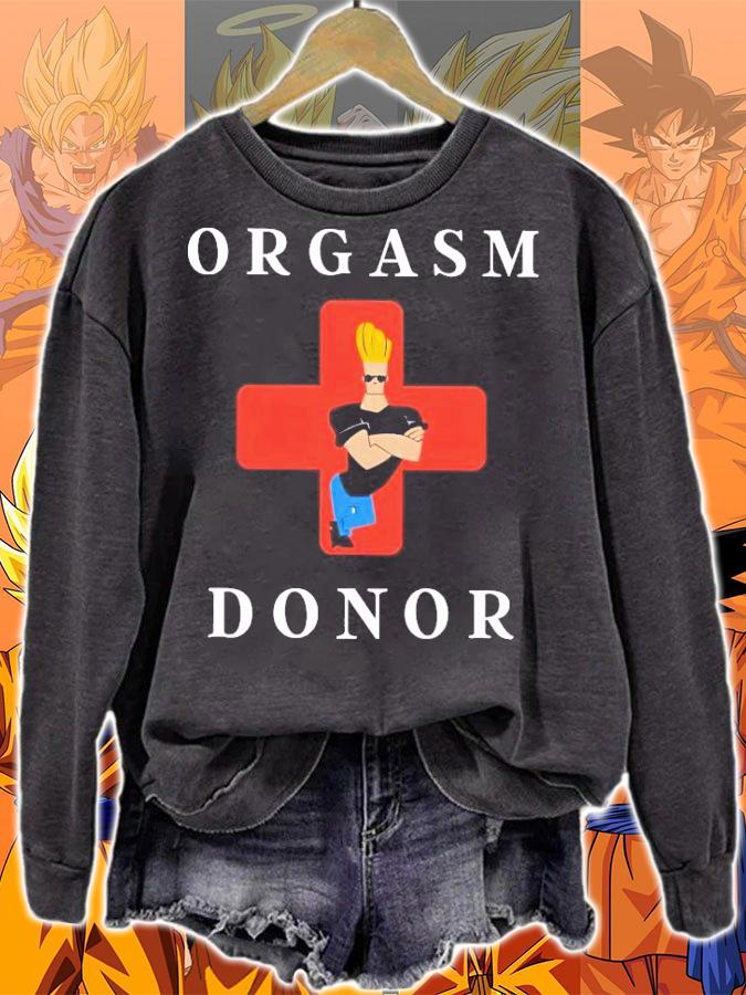 Johnny Bravo Orgasm Donor shirt sweatshirt