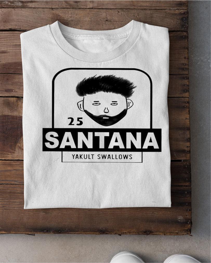 Mingosan 25 Santana Yakult Swallows shirt shirt