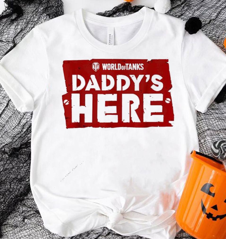 Men's World of tanks daddy's here shirt shirt