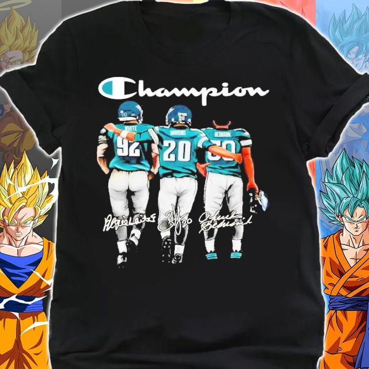 Champion Reggie White Brian Dawkins Chuck Bednarik signatures shirt shirt