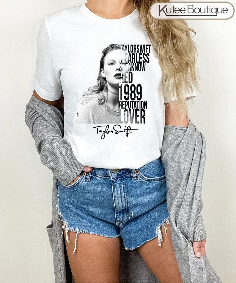Taylor Swift Signature Red Album Shirt - Iconic Taylor Swift Songs and Style