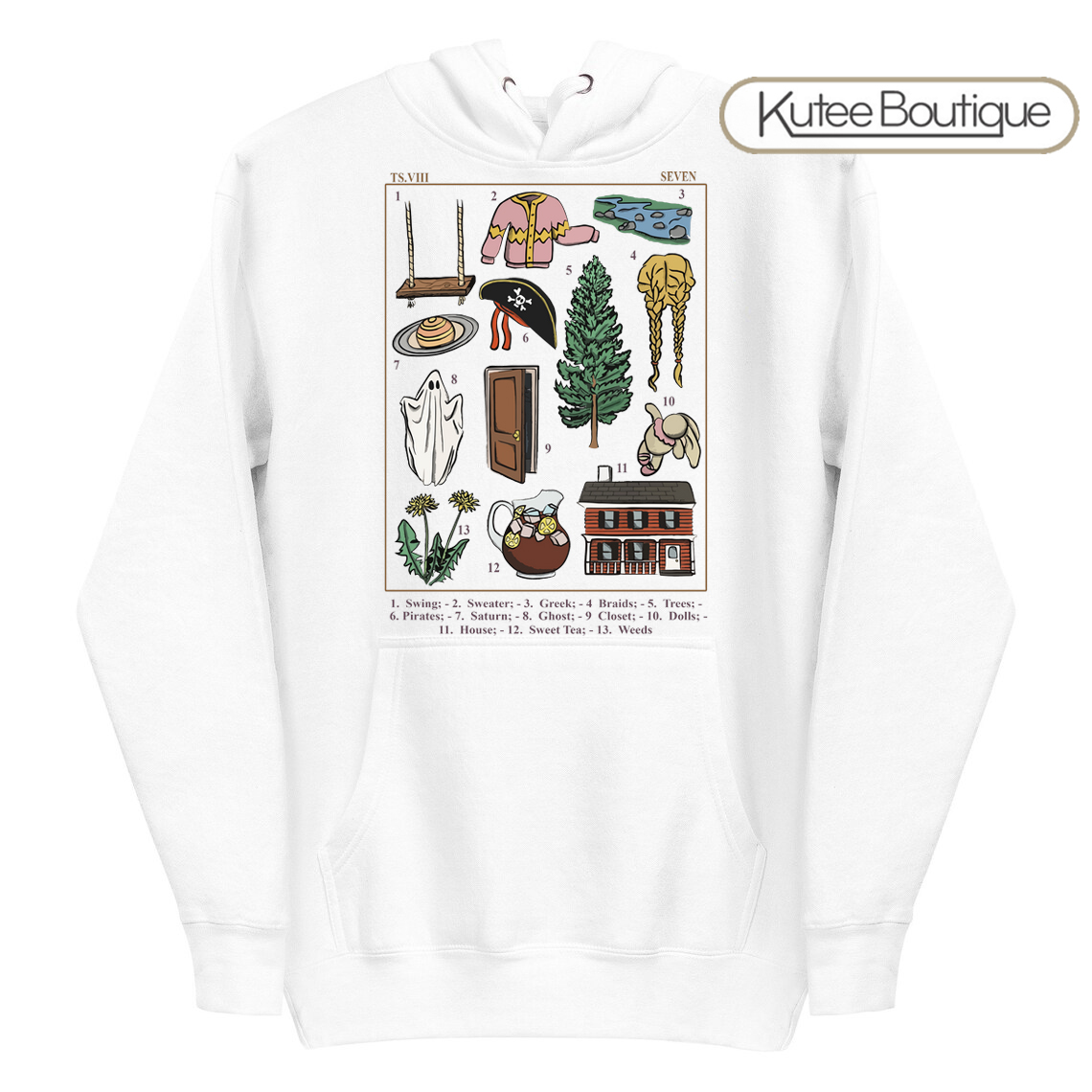 Taylor Swift Seven Taylor Swift Song Album Folklore Seven Shirt