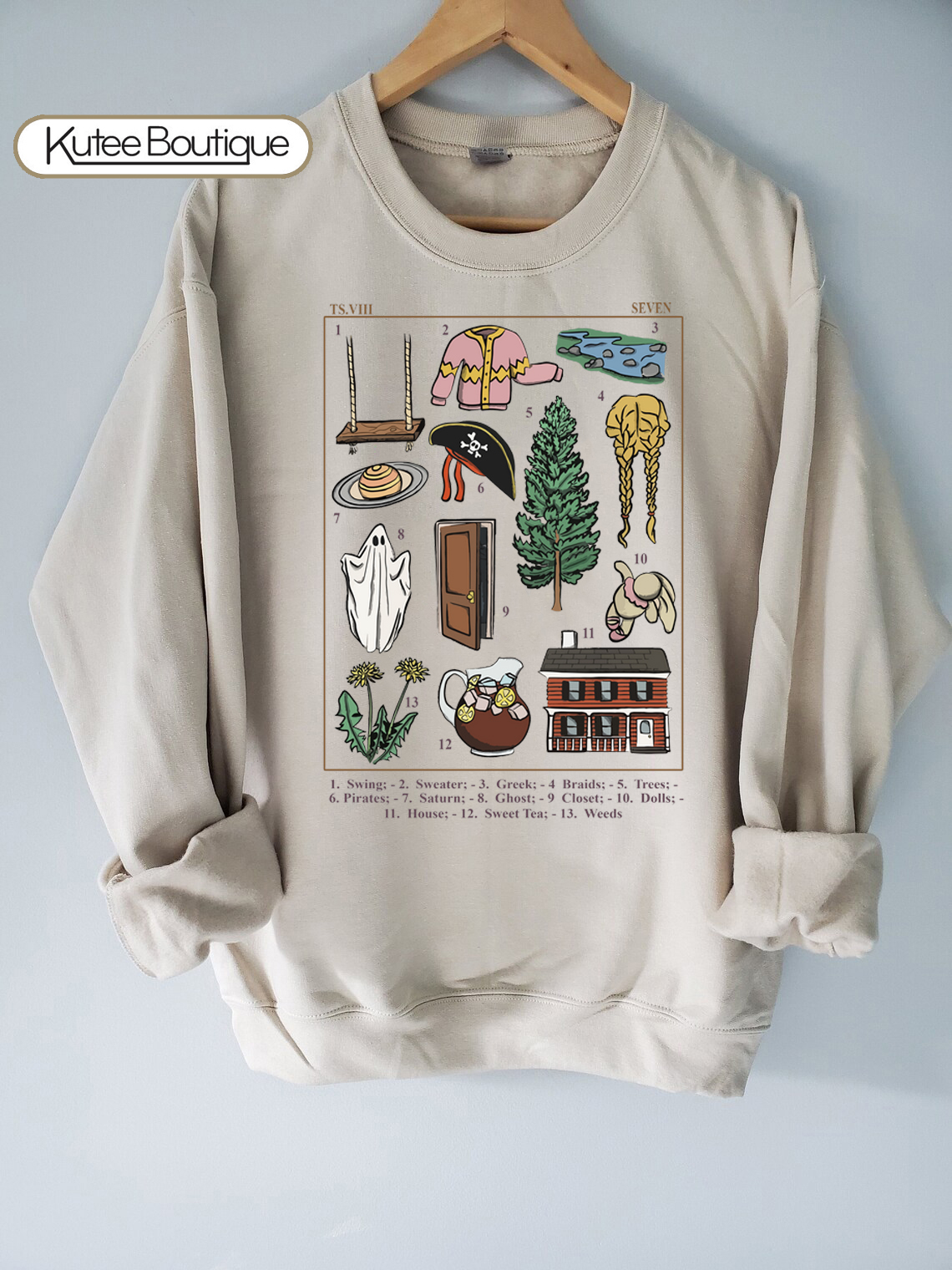 Taylor Swift Seven Taylor Swift Song Album Folklore Seven Shirt
