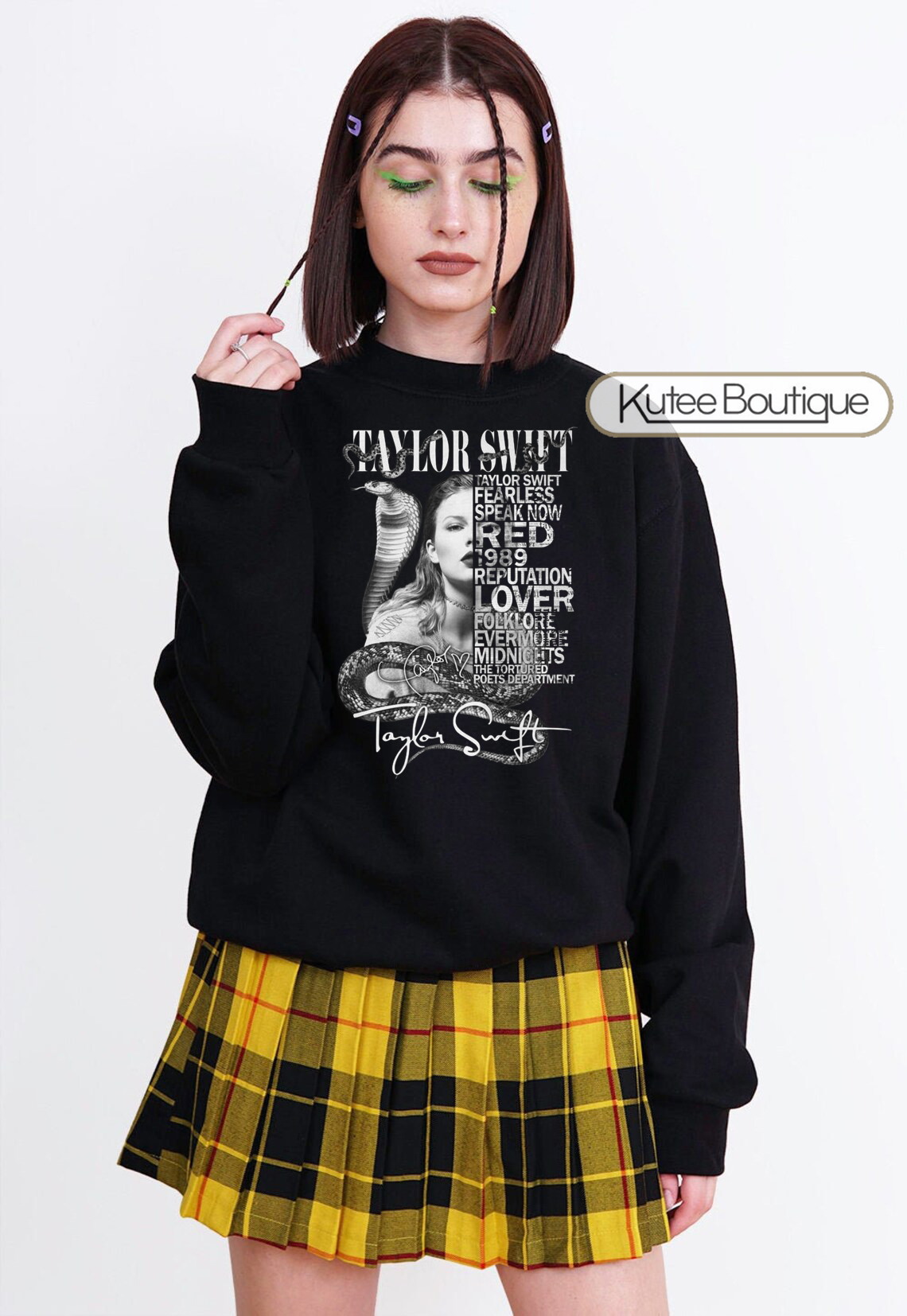 Taylor Swift Snake Reputation Fearless Speak Now Lover Folklore Red Album Signature Shirt