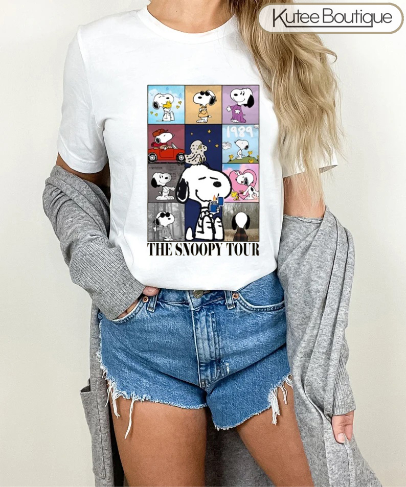 Snoopy Taylor Swift The Eras Tour Peanuts Snoopy Woodstock Shirt