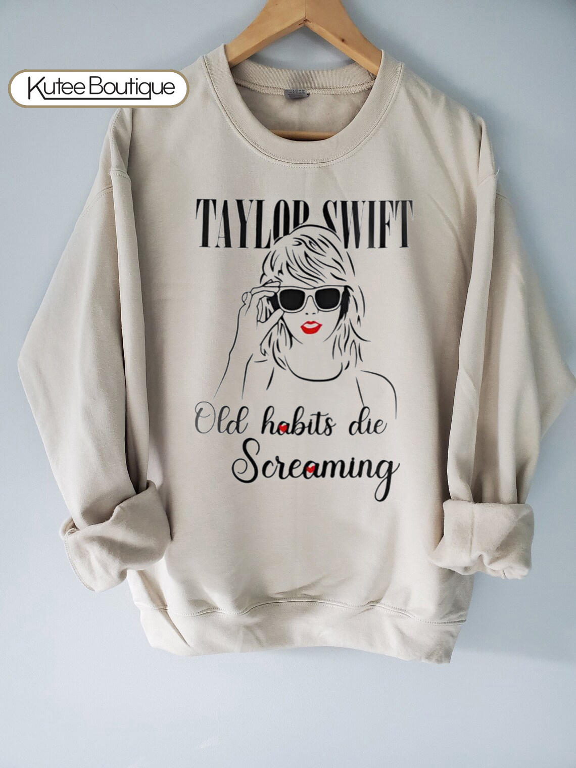 The Black Dog Taylor Swift Old Habits Die Screaming T-Shirt