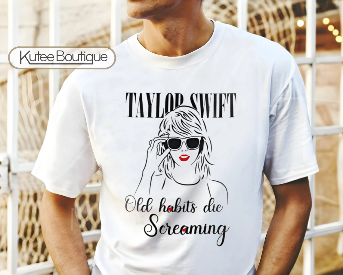 The Black Dog Taylor Swift Old Habits Die Screaming T-Shirt