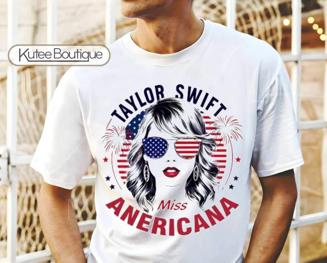 Taylor Swift Miss Americana American Flag 4th Of July T-Shirt