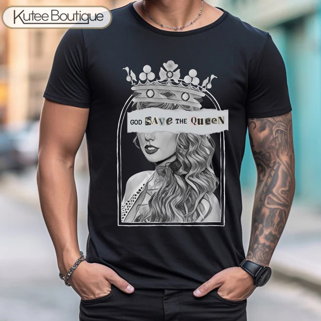 God Save The Queen Elizabeth Taylor Swift Eras Tour T-Shirt