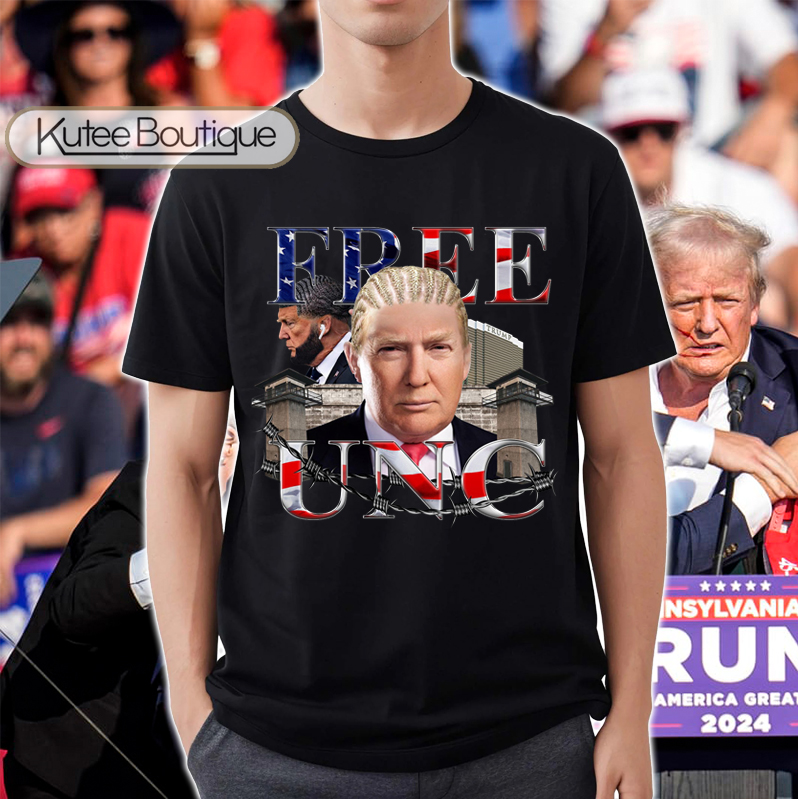 Donald Trump Free Uncle Trump 2024 Survived Shot At Election Rally T-Shirt