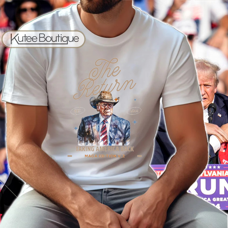 Donald Trump The Return Est 2024 Taking America Back MAGA Republican Election T-Shirt