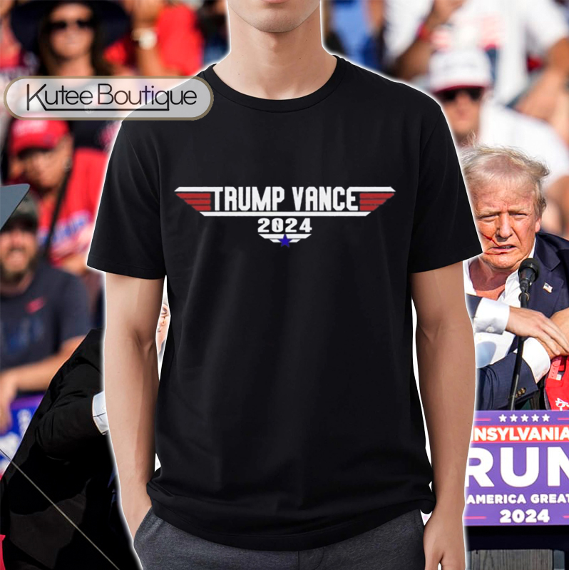 Top Gun Trump Vance 2024 Make America Great Again American political T-Shirt