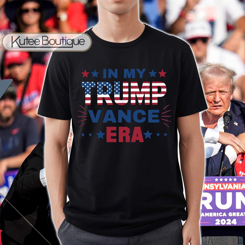 In My Trump Vance Era Donald Trump and J. D. Vance 2024 Vote MAGA T-Shirt