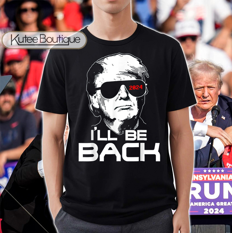 Terminator Trump 2024 I Will Be Back Take America Back T-Shirt